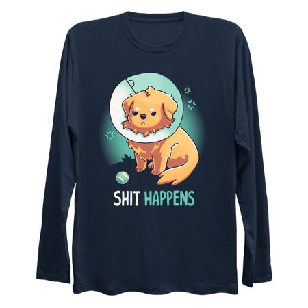 Shit Happens // Golden Retriever, Dogs, Cone of Shame tiny thumbnail