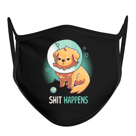 Shit Happens // Golden Retriever, Dogs, Cone of Shame tiny thumbnail