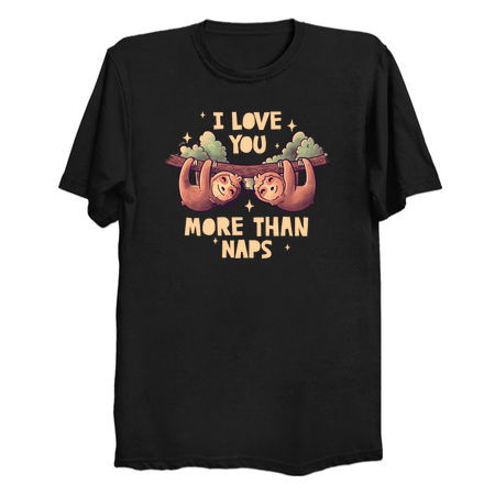 I Love You More Than Naps Cute Lover Lazy Gift tiny thumbnail