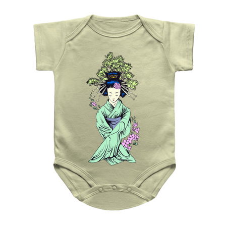 Geisha Hiding Two Tanto Under Sleeves tiny thumbnail