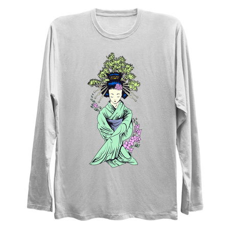 Geisha Hiding Two Tanto Under Sleeves tiny thumbnail