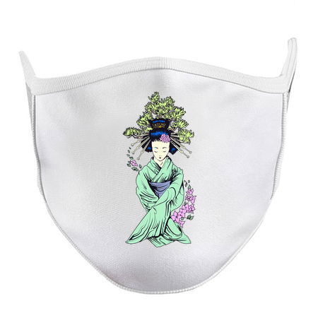 Geisha Hiding Two Tanto Under Sleeves tiny thumbnail