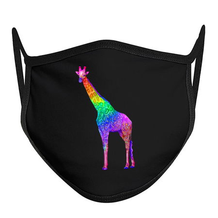 Psychedelic Rainbow Groovy Giraffe tiny thumbnail