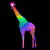 Psychedelic Rainbow Groovy Giraffe tiny thumbnail