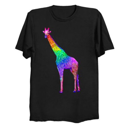 Psychedelic Rainbow Groovy Giraffe tiny thumbnail