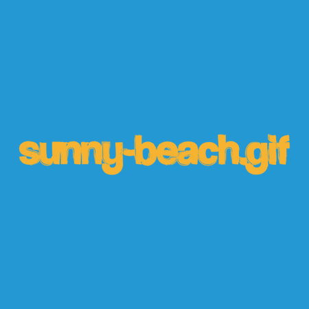 Sunny Beach GIF Vacation Humor - NeatoShop