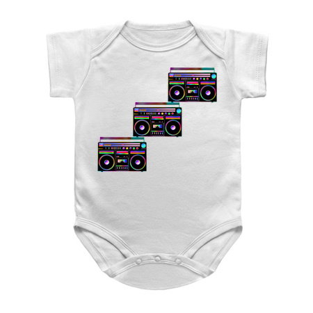 Neon Retro 1980s Boombox Staircase tiny thumbnail