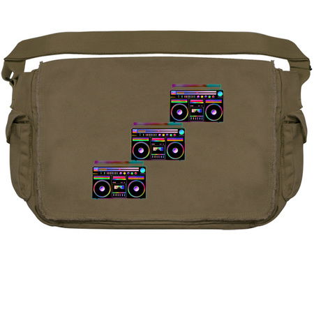 Neon Retro 1980s Boombox Staircase tiny thumbnail