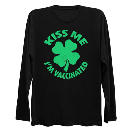 Kiss Me I'm Irish & Vaccinated St Patrick's Day Funny Edit tiny thumbnail