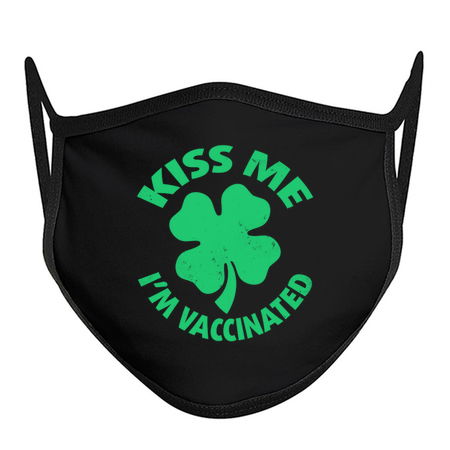 Kiss Me I'm Irish & Vaccinated St Patrick's Day Funny Edit tiny thumbnail