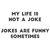 Self Deprecating Quote - My Life Not A Joke tiny thumbnail