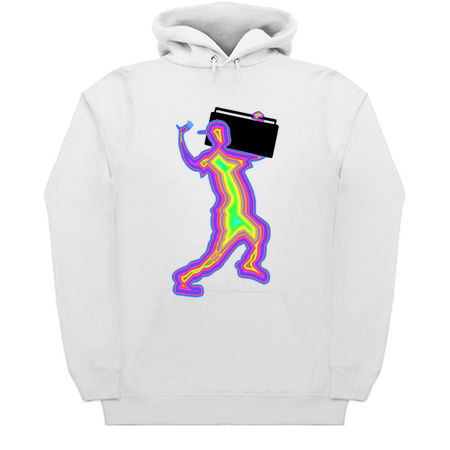 1980s Neon Silhouette with a Boombox tiny thumbnail