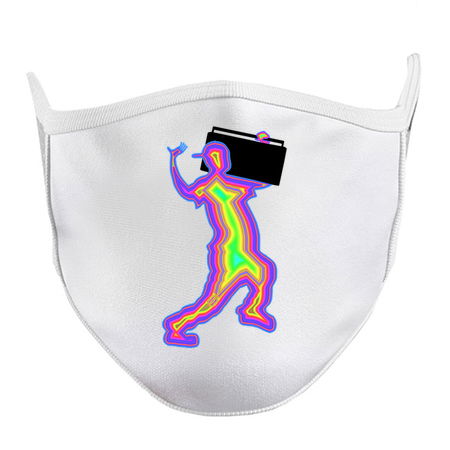 1980s Neon Silhouette with a Boombox tiny thumbnail