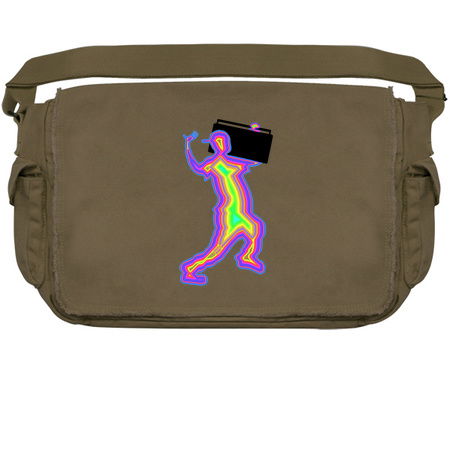 1980s Neon Silhouette with a Boombox tiny thumbnail