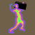 1980s Neon Silhouette with a Boombox tiny thumbnail