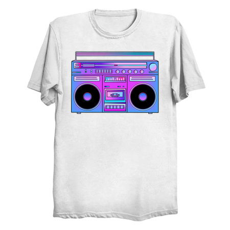 Musical Cotton Candy Blue Pink Boombox tiny thumbnail