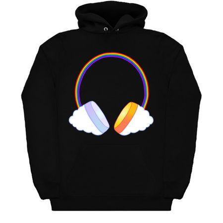 Rainbow Sun Moon Music Headphones tiny thumbnail
