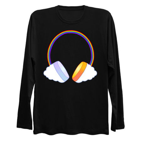 Rainbow Sun Moon Music Headphones tiny thumbnail