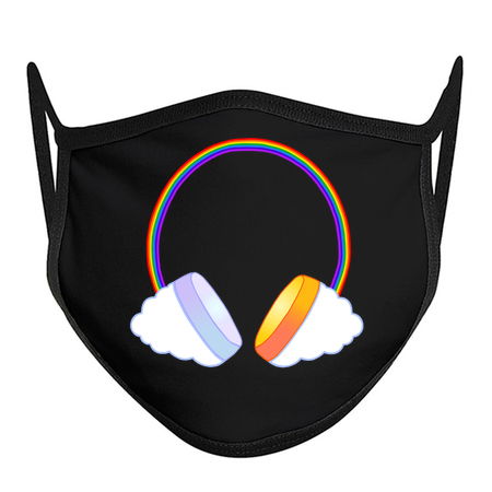 Rainbow Sun Moon Music Headphones tiny thumbnail