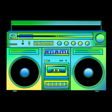 Classic Retro Boombox - NeatoShop