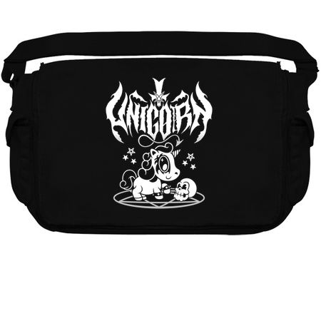 Kawaii Unicorn - Black Metal Logo - Creepy Cute Spooky Goth tiny thumbnail