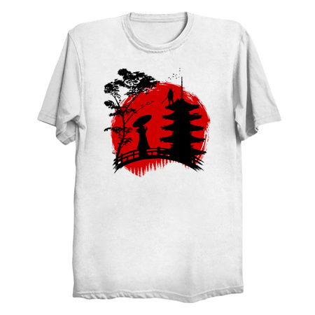 Clandestine encounter between Geisha and Samurai tiny thumbnail