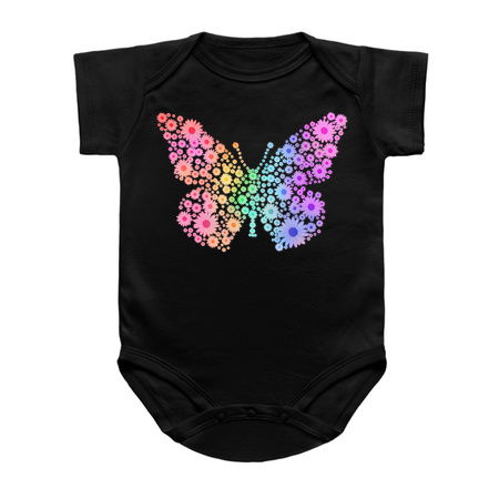 Rainbow Flower Spring Butterfly Silhouette tiny thumbnail