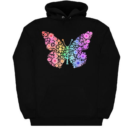 Rainbow Flower Spring Butterfly Silhouette tiny thumbnail