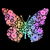 Rainbow Flower Spring Butterfly Silhouette tiny thumbnail