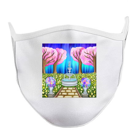 Daffodil Cherry Blossom Fountain Garden of Spring tiny thumbnail