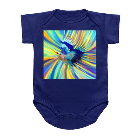 Indian Roller Bird Vortex Sky Painting tiny thumbnail