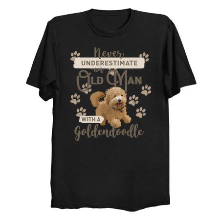 Never Underestimate An Old Man With A Goldendoodle tiny thumbnail