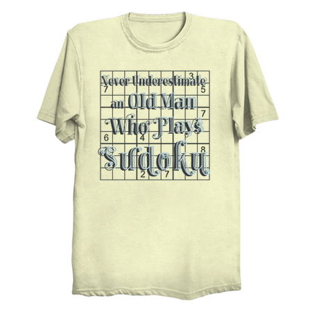 Never Underestimate An Old Man Who Plays Sudoku tiny thumbnail