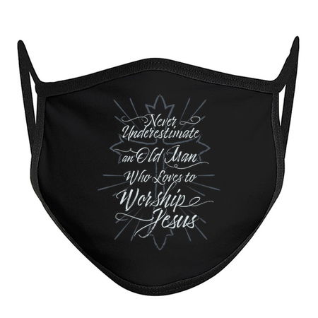 Never Underestimate An Old Man Who Loves To Worship Jesus tiny thumbnail