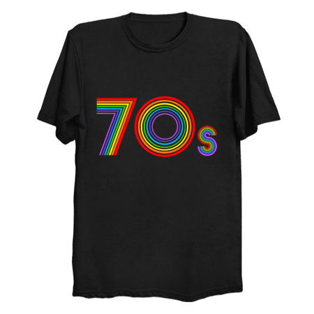 Disco 70s Retro Rainbow Decade tiny thumbnail