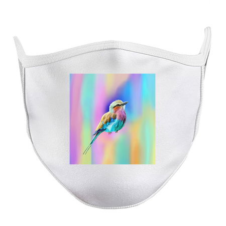 Lilac Breasted Roller Pastel Watercolor tiny thumbnail