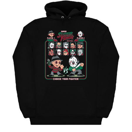 Super Slasher Fighter - Cartoon Chibi Style - Retro Video Game - Classic Slasher Horror tiny thumbnail