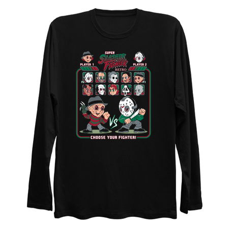 Super Slasher Fighter - Cartoon Chibi Style - Retro Video Game - Classic Slasher Horror tiny thumbnail