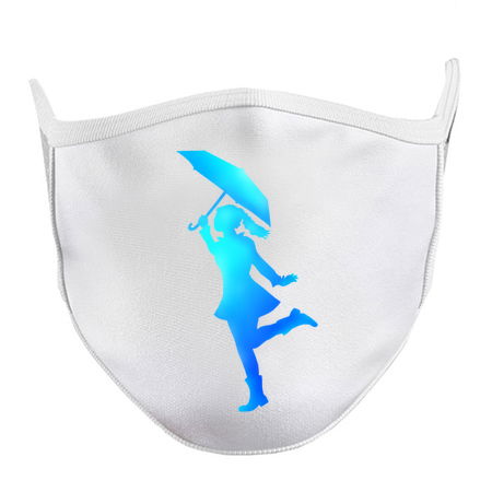 Lady Silhouette Dancing with Umbrella tiny thumbnail