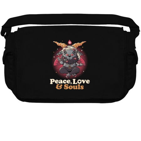 Peace, Love And Souls Creepy Cute Baphomet Gift tiny thumbnail