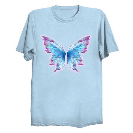 Blue Icy Butterfly Wings - NeatoShop