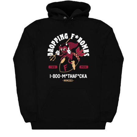 Dropping F Bombs -  Swearing Vintage Cartoon Devil  - NSFW tiny thumbnail