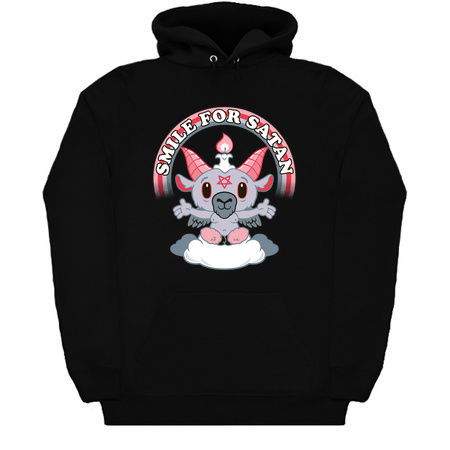 Smile for Satan - Creepy Cute Kawaii Goat - Cartoon Baphomet tiny thumbnail