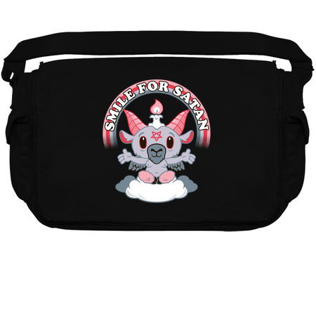 Smile for Satan - Creepy Cute Kawaii Goat - Cartoon Baphomet tiny thumbnail