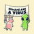 Humans Are a Virus Cute Alien Unicorn Gift Light tiny thumbnail