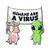 Humans Are a Virus Cute Alien Unicorn Gift Light tiny thumbnail