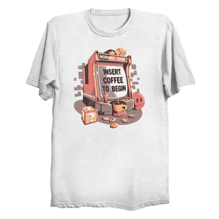 Insert Coffee To Begin - Cute Coffee Gamer Gift tiny thumbnail