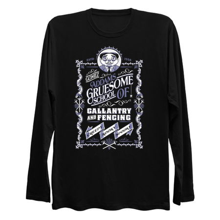 Gomez Gruesome School of Gallantry and Fencing - Creepy Cute Goth - Addams Family tiny thumbnail