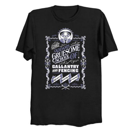 Gomez Gruesome School of Gallantry and Fencing - Creepy Cute Goth - Addams Family tiny thumbnail