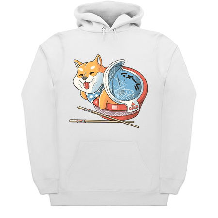 Shiba Dog Ramen Japanese Manga T-shirt Blue tiny thumbnail